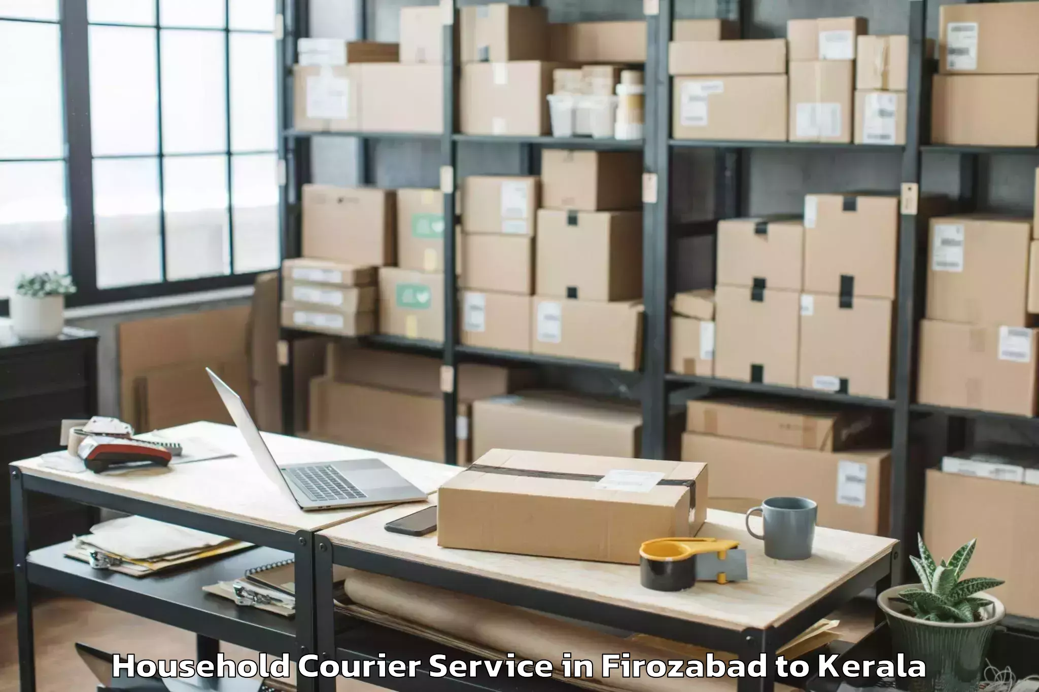 Book Your Firozabad to Gold Souk Grande Mall Kochi Household Courier Today